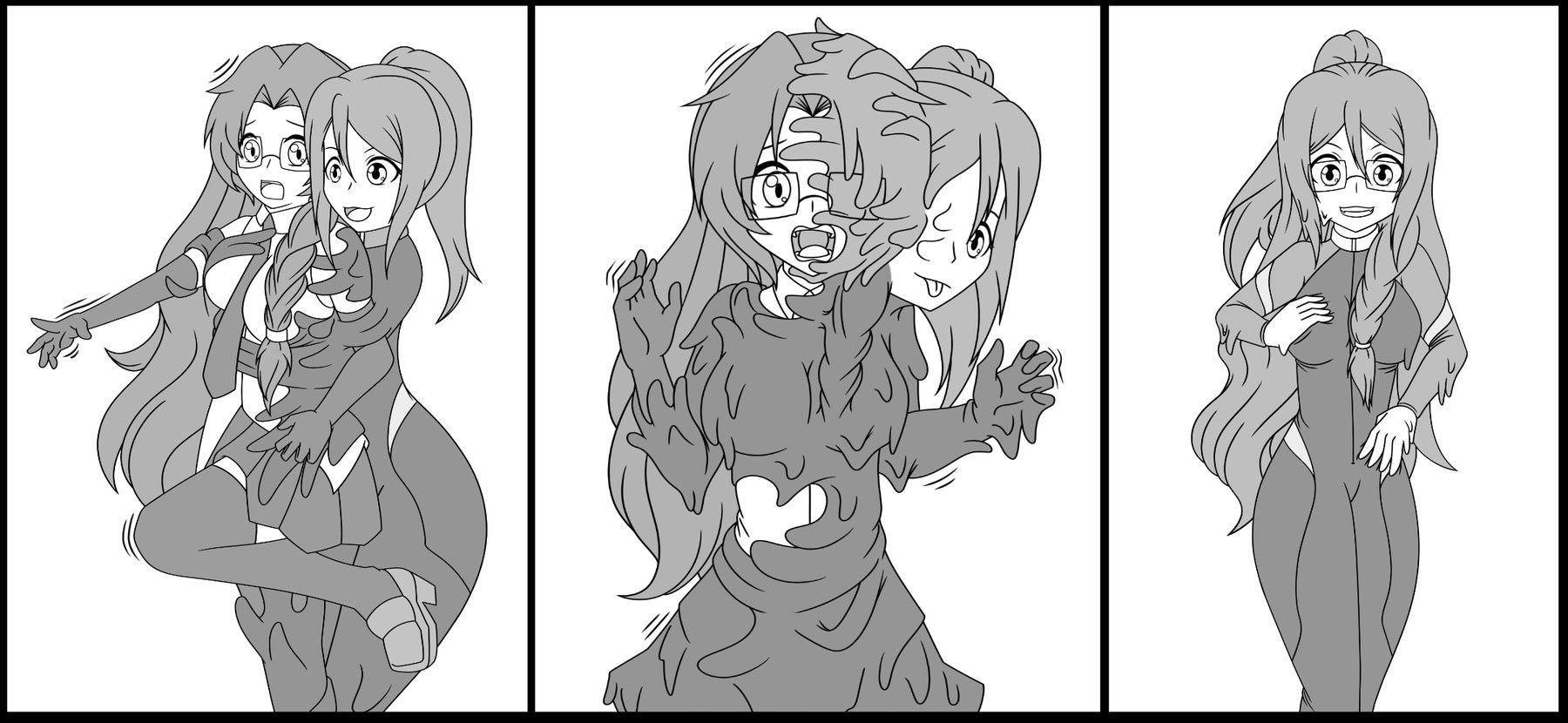 Kanan from LoveLive fusing with his OC. 